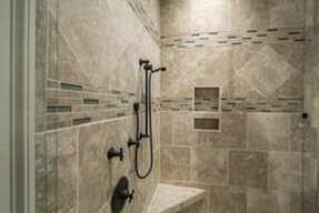 Grout has grime that can be hard to release. It is cleaned with steam. 